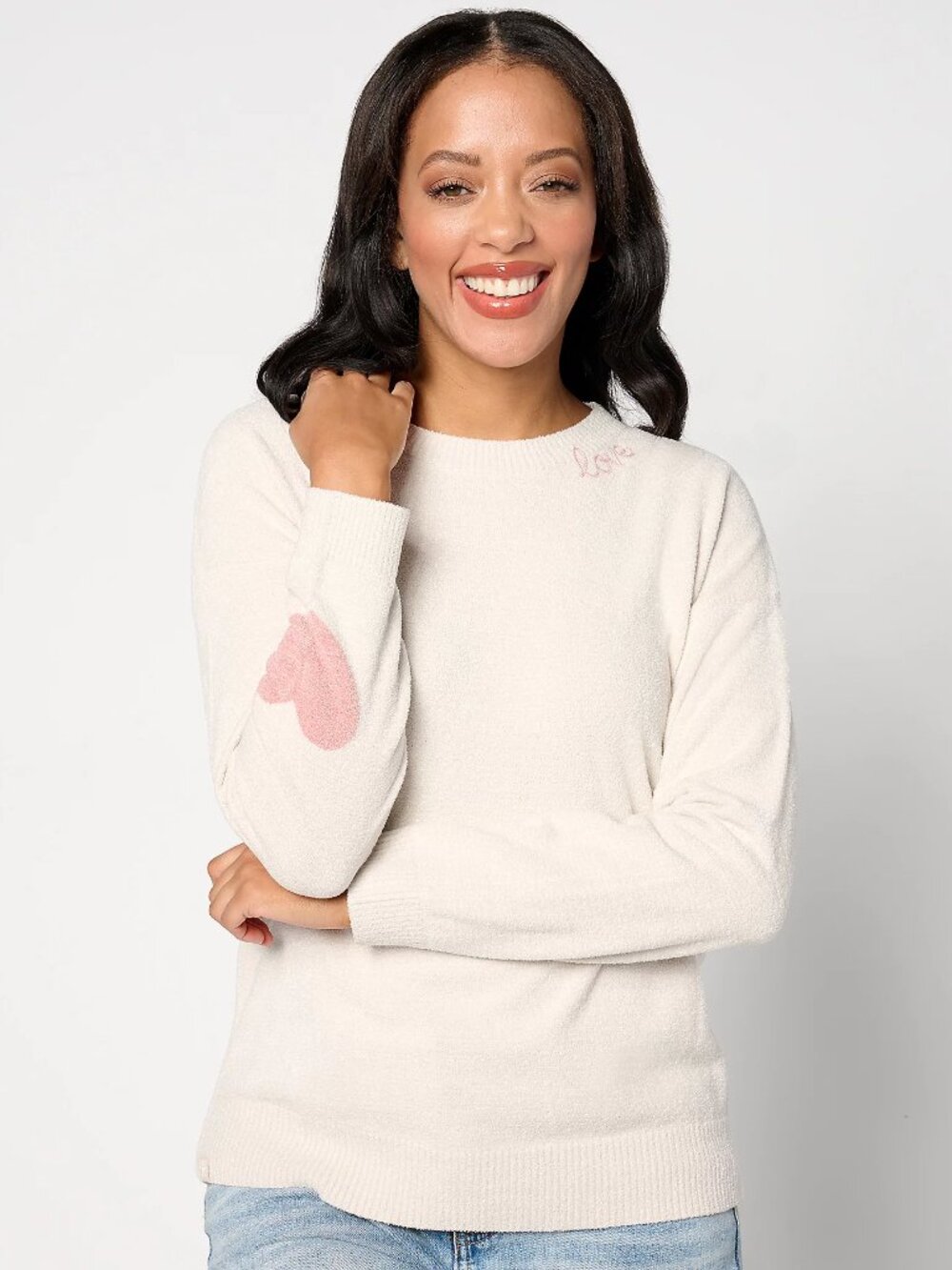 Barefoot Dreams CozyChic Ultra Lite Love Crewneck size XS